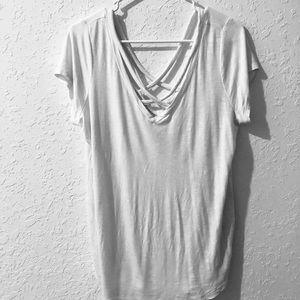 Jessica Simpson Maternity Cross-Back V-neck Top